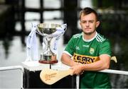 31 July 2019; At The Bord Gáis Energy GAA Hurling All-Ireland U-20 Championship Richie McElligott Cup final preview event is Kerry’s Adam O’Sullivan. He was joined by fellow finalist Down’s Ruairí McCrickard, Joe Canning and Ger Cunningham, who were announced as judges for the Bord Gáis Energy U-20 Player of the Year Award, Wexford's Charlie Mc Guckin, Kilkenny’s Adrian Mullen, Tipperary's Paddy Cadell and Cork’s Brian Turnbull. Photo by Stephen McCarthy/Sportsfile