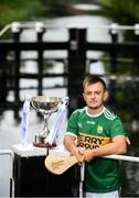 31 July 2019; At The Bord Gáis Energy GAA Hurling All-Ireland U-20 Championship Richie McElligott Cup final preview event is Kerry’s Adam O’Sullivan. He was joined by fellow finalist Down’s Ruairí McCrickard, Joe Canning and Ger Cunningham, who were announced as judges for the Bord Gáis Energy U-20 Player of the Year Award, Wexford's Charlie Mc Guckin, Kilkenny’s Adrian Mullen, Tipperary's Paddy Cadell and Cork’s Brian Turnbull. Photo by Stephen McCarthy/Sportsfile