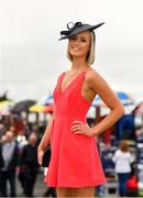 31 July 2019; Racegoer Grainne Mullins, from Kilchreest, Galway, poses for a photograph prior to racing on Day Three of the Galway Races Summer Festival 2019 in Ballybrit, Galway. Photo by Seb Daly/Sportsfile