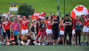 31 July 2019; Canada East Ladies B supporters during their Ladies Football Native Born tournament game against Asia Cranes during the Renault GAA World Games 2019 Day 3 at WIT Arena, Carriganore, Co. Waterford. Photo by Piaras Ó Mídheach/Sportsfile