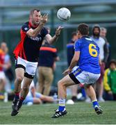 31 July 2019; James Childs of Charlotte James Connollys in their Men's Football Native Born tournament game against Western Europe during the Renault GAA World Games 2019 Day 3 at WIT Arena, Carriganore, Co. Waterford.  Photo by Piaras Ó Mídheach/Sportsfile