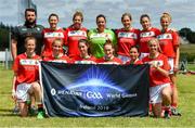 31 July 2019; The Toronto Native Born Ladies Football squad during the Renault GAA World Games 2019 Day 2 at WIT Arena, Carriganore, Co. Waterford. Photo by Piaras Ó Mídheach/Sportsfile