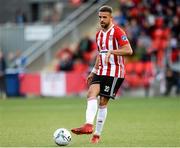 29 July 2019; Darren Cole of Derry City during the SSE Airtricity League Premier Division match between Derry City and Waterford United at Ryan McBride Brandywell Stadium in Derry.   Photo by Oliver McVeigh/Sportsfile