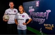 1 August 2019; Footballers, Sarah Rowe of Kilmoremoy and Mayo, and Conor McManus of Clontibret O’Neills and Monaghan, in attendance at the launch of the new dual-player feature of AIB’s online video game, The Toughest Journey. Previously restricted to playing as a single user, ‘Battle Mode’ will allow game players to go head-to-head in real time. For the second year, AIB have brought back their retro style video game, The Toughest Journey, that brings to life the challenges players face throughout their careers from Club to County in the journey to the All-Ireland Final. For exclusive content and to see why AIB is backing Club and County follow us @AIB_GAA on Twitter, Instagram, Snapchat, Facebook and AIB.ie/GAA and to play the game visit www.thetoughestjourneygame.com. Photo by Sam Barnes/Sportsfile