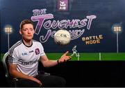 1 August 2019; Conor McManus of Clontibret O’Neills and Monaghan, in attendance at the launch of the new dual-player feature of AIB’s online video game, The Toughest Journey. Previously restricted to playing as a single user, ‘Battle Mode’ will allow game players to go head-to-head in real time. For the second year, AIB have brought back their retro style video game, The Toughest Journey, that brings to life the challenges players face throughout their careers from Club to County in the journey to the All-Ireland Final. For exclusive content and to see why AIB is backing Club and County follow us @AIB_GAA on Twitter, Instagram, Snapchat, Facebook and AIB.ie/GAA and to play the game visit www.thetoughestjourneygame.com. Photo by Sam Barnes/Sportsfile