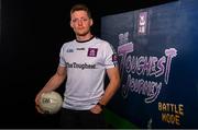 1 August 2019; Conor McManus of Clontibret O’Neills and Monaghan, in attendance at the launch of the new dual-player feature of AIB’s online video game, The Toughest Journey. Previously restricted to playing as a single user, ‘Battle Mode’ will allow game players to go head-to-head in real time. For the second year, AIB have brought back their retro style video game, The Toughest Journey, that brings to life the challenges players face throughout their careers from Club to County in the journey to the All-Ireland Final. For exclusive content and to see why AIB is backing Club and County follow us @AIB_GAA on Twitter, Instagram, Snapchat, Facebook and AIB.ie/GAA and to play the game visit www.thetoughestjourneygame.com. Photo by Sam Barnes/Sportsfile
