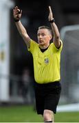 29 July 2019; Referee Derek Tomney during the SSE Airtricity League Premier Division match between Derry City and Waterford United at Ryan McBride Brandywell Stadium in Derry.  Photo by Oliver McVeigh/Sportsfile