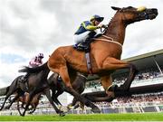 1 August 2019; Surrounding, with Ronan Whelan up, on their way to winning the Arthur Guinness Irish EBF Corrib Fillies Stakes on Day Four of the Galway Races Summer Festival 2019 in Ballybrit, Galway. Photo by Seb Daly/Sportsfile
