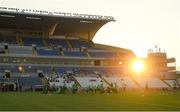 1 August 2019; Shamrock Rovers players warm-up prior to the UEFA Europa League 2nd Qualifying Round 2nd Leg match between Apollon Limassol and Shamrock Rovers at the GSP Stadium in Nicosia, Cyprus. Photo by Harry Murphy/Sportsfile