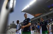 1 August 2019; Aaron McEneff of Shamrock Rovers looks on prior to the UEFA Europa League 2nd Qualifying Round 2nd Leg match between Apollon Limassol and Shamrock Rovers at the GSP Stadium in Nicosia, Cyprus. Photo by Harry Murphy/Sportsfile