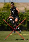 1 August 2019; Rianna Jarrett during a Republic of Ireland Women's team training session at Dignity Health Sports Park in Pasadena, California, USA. Photo by Cody Glenn/Sportsfile