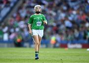 27 July 2019; Ruth O'Connor, Scoil Naomh Eirc, Kilmoyley, Kerry, representing Limerick, during the INTO Cumann na mBunscol GAA Respect Exhibition Go Games at the GAA Hurling All-Ireland Senior Championship Semi-Final match between Limerick and Kilkenny at Croke Park in Dublin. Photo by Ray McManus/Sportsfile