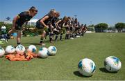 1 August 2019; A general view during Republic of Ireland women's team training session at Dignity Health Sports Park in Carson, California, USA. Photo by Cody Glenn/Sportsfile
