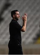 1 August 2019; Shamrock Rovers manager Stephen Bradley applauds supporters following the UEFA Europa League 2nd Qualifying Round 2nd Leg match between Apollon Limassol and Shamrock Rovers at the GSP Stadium in Nicosia, Cyprus. Photo by Harry Murphy/Sportsfile