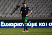 1 August 2019; Aaron Greene of Shamrock Rovers looks on following the UEFA Europa League 2nd Qualifying Round 2nd Leg match between Apollon Limassol and Shamrock Rovers at the GSP Stadium in Nicosia, Cyprus. Photo by Harry Murphy/Sportsfile