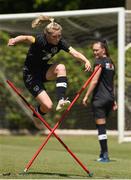 1 August 2019; Eabha O'Mahony during a Republic of Ireland women's team training session at Dignity Health Sports Park in Carson, California, USA. Photo by Cody Glenn/Sportsfile