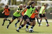 1 August 2019; Niamh Fahey during a Republic of Ireland women's team training session at Dignity Health Sports Park in Carson, California, USA. Photo by Cody Glenn/Sportsfile