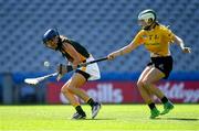 2 August 2019; Keira Kinahan Murphy of Australasia, left, in action against Claire Walsh of Middle East in the Renault GAA World Games Camogie Irish Cup Final during the Renault GAA World Games 2019 Day 5 - Cup Finals at Croke Park in Dublin. Photo by Piaras Ó Mídheach/Sportsfile