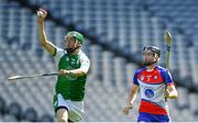 2 August 2019; Seán Howlin of London in action against James Breen of New York in the Renault GAA World Games Mens Hurling Native Cup Final during the Renault GAA World Games 2019 Day 5 - Cup Finals at Croke Park in Dublin. Photo by Piaras Ó Mídheach/Sportsfile