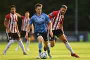 2 August 2019; Jason McClelland of UCD in action against Josh Kerr of Derry City during the SSE Airtricity League Premier Division match between UCD and Derry City at the UCD Bowl in Belfield, Dublin. Photo by Ramsey Cardy/Sportsfile