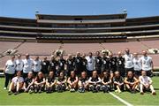 2 August 2019; The Republic of Ireland Women's Team and backroom staff pose for a group photograph after their training session at the Rose Bowl in Pasadena, California, USA. Photo by Cody Glenn/Sportsfile