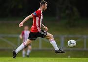 2 August 2019; Jamie McDonagh of Derry City shoots to score his side's first goal during the SSE Airtricity League Premier Division match between UCD and Derry City at the UCD Bowl in Belfield, Dublin. Photo by Ramsey Cardy/Sportsfile