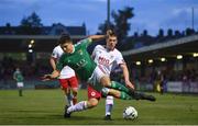 2 August 2019; Daire O'Connor of Cork City in action against Lee Desmond of St Patrick's Athletic during the SSE Airtricity League Premier Division match between Cork City and St Patrick's Athletic at Turners Cross in Cork. Photo by Eóin Noonan/Sportsfile