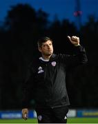 2 August 2019; Derry City manager Declan Devine following his side's victory in the SSE Airtricity League Premier Division match between UCD and Derry City at the UCD Bowl in Belfield, Dublin. Photo by Ramsey Cardy/Sportsfile