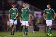 2 August 2019; Eoghan Stokes, centre, of Cork City following the SSE Airtricity League Premier Division match between Cork City and St Patrick's Athletic at Turners Cross in Cork. Photo by Eóin Noonan/Sportsfile