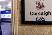 3 August 2019; The Cork team dressing room prior to the Bord Gáis GAA Hurling All-Ireland U20 Championship Semi-Final match between Kilkenny and Cork at O’Moore Park in Portlaoise, Laois. Photo by Matt Browne/Sportsfile