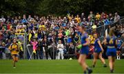 3 August 2019; A section of the large attendance cheer on the teams during the All-Ireland Ladies Football Minor B Final match between Longford and Roscommon at Duggan Park in Ballinasloe, Galway. Photo by Ray McManus/Sportsfile