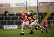 3 August 2019; Seán Twomey of Cork in action against David Blanchfield of Kilkenny during the Bord Gáis GAA Hurling All-Ireland U20 Championship Semi-Final match between Kilkenny and Cork at O’Moore Park in Portlaoise, Laois. Photo by Harry Murphy/Sportsfile