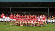 3 August 2019; Cork players prior to the Bord Gáis GAA Hurling All-Ireland U20 Championship Semi-Final match between Kilkenny and Cork at O’Moore Park in Portlaoise, Laois. Photo by Harry Murphy/Sportsfile