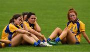 3 August 2019; Roscommon players after the All-Ireland Ladies Football Minor B Final match between Longford and Roscommon at Duggan Park in Ballinasloe, Galway. Photo by Ray McManus/Sportsfile
