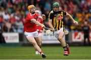 3 August 2019; Eoin Cody of Kilkenny in action against James Keating of Cork during the Bord Gáis GAA Hurling All-Ireland U20 Championship Semi-Final match between Kilkenny and Cork at O’Moore Park in Portlaoise, Laois. Photo by Harry Murphy/Sportsfile