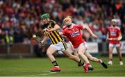 3 August 2019; Eoin Cody of Kilkenny in action against James Keating of Cork during the Bord Gáis GAA Hurling All-Ireland U20 Championship Semi-Final match between Kilkenny and Cork at O’Moore Park in Portlaoise, Laois. Photo by Harry Murphy/Sportsfile