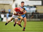 3 August 2019; Jack Murphy of Cork in action against Karl Lynch Bissett of Dublin during the EirGrid GAA Football All-Ireland U20 Championship Final match between Cork and Dublin at O’Moore Park in Portlaoise, Laois. Photo by Matt Browne/Sportsfile