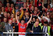 3 August 2019; Peter O'Driscoll of Cork celebrates following the EirGrid GAA Football All-Ireland U20 Championship Final match between Cork and Dublin at O’Moore Park in Portlaoise, Laois. Photo by Harry Murphy/Sportsfile