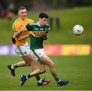 3 August 2019; Paul Geaney of Kerry in action against Conor McGill of Meath during the GAA Football All-Ireland Senior Championship Quarter-Final Group 1 Phase 3 match between Meath and Kerry at Páirc Tailteann in Navan, Meath. Photo by Stephen McCarthy/Sportsfile