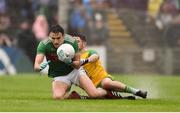 3 August 2019; Jason Doherty of Mayo in action against Ryan McHugh of Donegal during the GAA Football All-Ireland Senior Championship Quarter-Final Group 1 Phase 3 match between Mayo and Donegal at Elvery’s MacHale Park in Castlebar, Mayo. Photo by Daire Brennan/Sportsfile