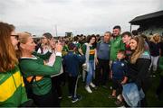 3 August 2019; Kerry manager Peter Keane with supporters following the GAA Football All-Ireland Senior Championship Quarter-Final Group 1 Phase 3 match between Meath and Kerry at Páirc Tailteann in Navan, Meath. Photo by Stephen McCarthy/Sportsfile