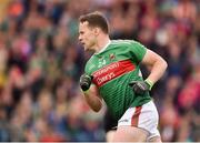 3 August 2019; Andy Moran of Mayo celebrates a late point during the GAA Football All-Ireland Senior Championship Quarter-Final Group 1 Phase 3 match between Mayo and Donegal at Elvery’s MacHale Park in Castlebar, Mayo. Photo by Daire Brennan/Sportsfile