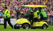 3 August 2019; Jason Doherty of Mayo is stretchered off during the GAA Football All-Ireland Senior Championship Quarter-Final Group 1 Phase 3 match between Mayo and Donegal at Elvery’s MacHale Park in Castlebar, Mayo. Photo by Brendan Moran/Sportsfile