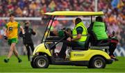 3 August 2019; Jason Doherty of Mayo is stretchered off during the GAA Football All-Ireland Senior Championship Quarter-Final Group 1 Phase 3 match between Mayo and Donegal at Elvery’s MacHale Park in Castlebar, Mayo. Photo by Brendan Moran/Sportsfile