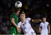 3 August 2019; Emily Sonnett of USA and Heather Payne of Republic of Ireland during the Women's International Friendly match between USA and Republic of Ireland at Rose Bowl in Pasadena, California, USA. Photo by Cody Glenn/Sportsfile