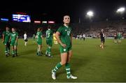 3 August 2019; Niamh Farrelly of Republic of Ireland following the Women's International Friendly match between USA and Republic of Ireland at Rose Bowl in Pasadena, California, USA. Photo by Cody Glenn/Sportsfile