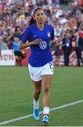 3 August 2019; Christen Press of USA takes the field prior to the Women's International Friendly match between USA and Republic of Ireland at Rose Bowl in Pasadena, California, USA. Photo by Cody Glenn/Sportsfile