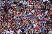 3 August 2019; USA supporters during the Women's International Friendly match between USA and Republic of Ireland at Rose Bowl in Pasadena, California, USA. Photo by Cody Glenn/Sportsfile