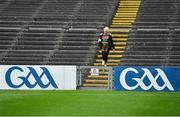 3 August 2019; A Mayo supporter arrives prior to the GAA Football All-Ireland Senior Championship Quarter-Final Group 1 Phase 3 match between Mayo and Donegal at Elvery’s MacHale Park in Castlebar, Mayo. Photo by Brendan Moran/Sportsfile