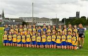 3 August 2019; The Roscommon squad before the All-Ireland Ladies Football Minor B Final match between Longford and Roscommon at Duggan Park in Ballinasloe, Galway. Photo by Ray McManus/Sportsfile